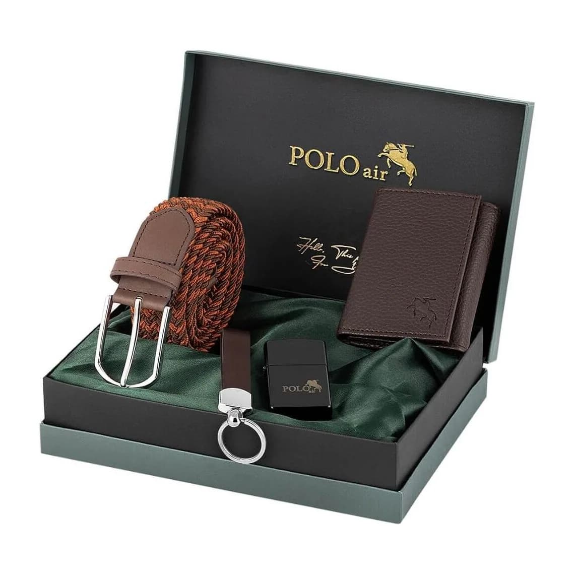 Muški poklon set Poloair M19 Braon