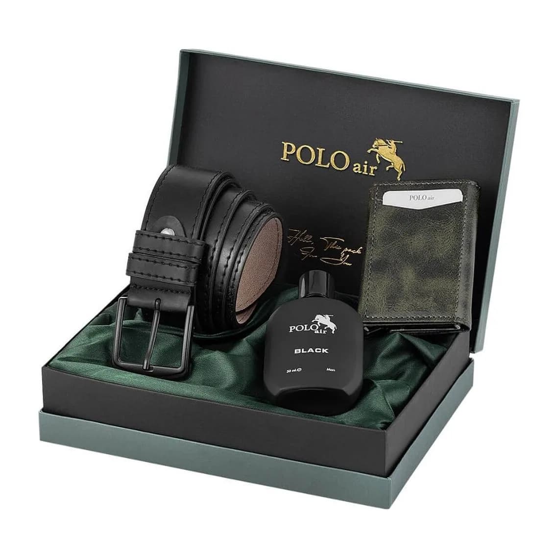 Muški poklon set Poloair M18 Zelena